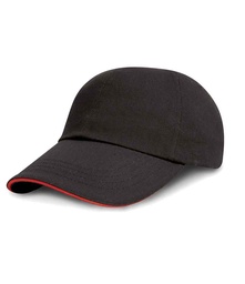 RC024PB Result Kids Low Profile Heavy Brushed Cotton Cap with Sandwich Peak