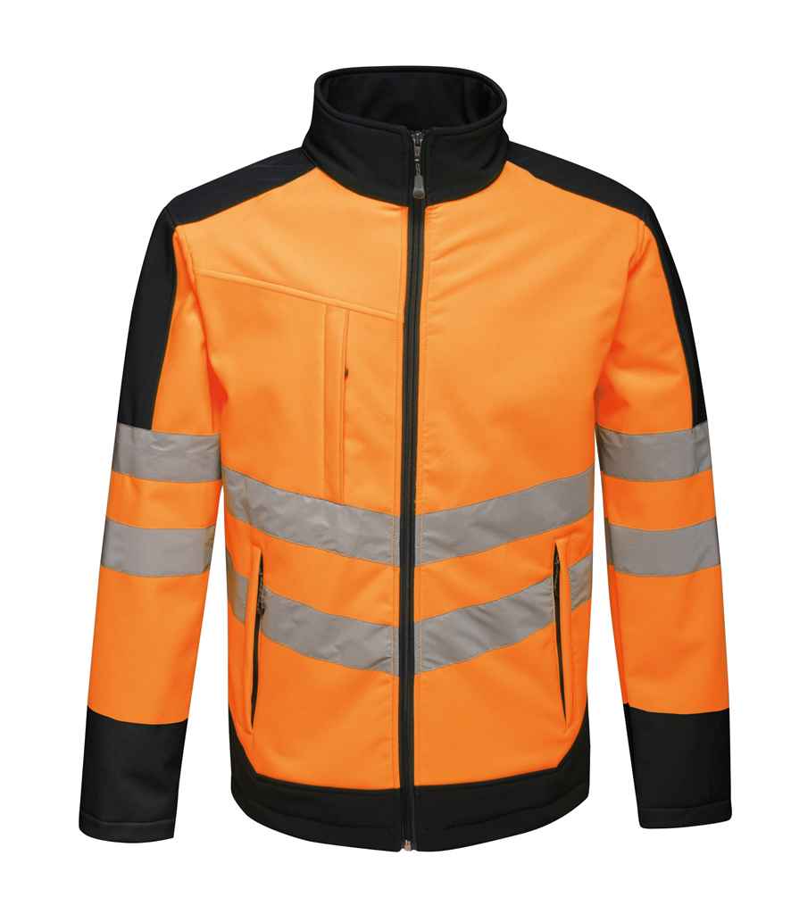 RG474 Regatta High Visibility Pro Contrast Soft Shell Jacket WPWS