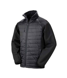RS237 Result Genuine Recycled Black Compass Padded Jacket