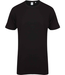 SF258 SF Men Longline Dipped Hem T-Shirt