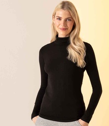 SK125 SF Ladies Feel Good Stretch Roll Neck T-Shirt