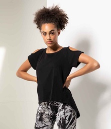 SK233 SF Ladies Drop Tail T-Shirt