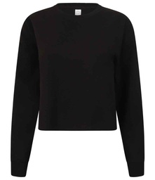 SK515 SF Ladies Cropped Slounge Sweatshirt