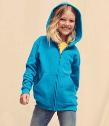 SS16B Fruit of the Loom Kids Classic Zip Hooded Sweatshirt