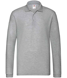 SS24 Fruit of the Loom Premium Long Sleeve Cotton Piqué Polo Shirt