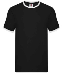 SS34 Fruit of the Loom Contrast Ringer T-Shirt