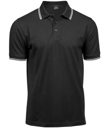 T1407 Tee Jays Luxury Stretch Tipped Polo Shirt