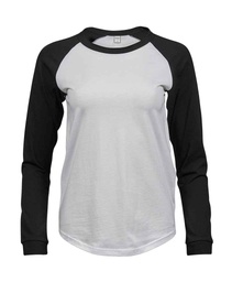 T5073 Tee Jays Ladies Long Sleeve Baseball T-Shirt