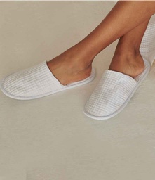 TC66 Towel City Waffle Mule Slippers