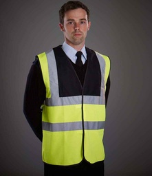 YK102 Yoko Hi-Vis Two Band and Braces Waistcoat