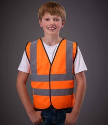 YK102B Yoko Kids Hi-Vis Two Band and Braces Waistcoat