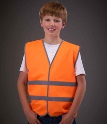 YK106B Yoko Kids Hi-Vis Two Band Waistcoat