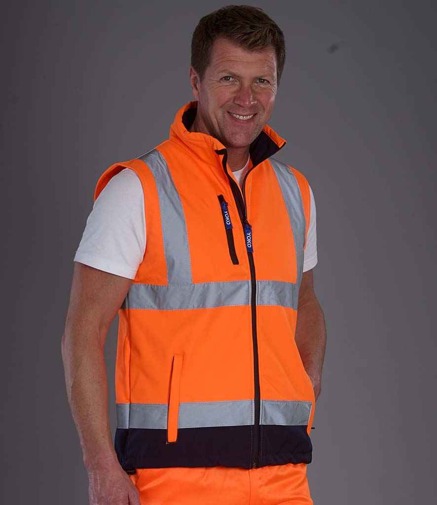 YK207 Yoko Hi-Vis Soft Shell Gilet | WPWS