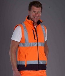 YK207 Yoko Hi-Vis Soft Shell Gilet