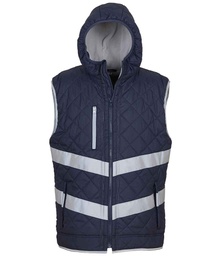 YK216 Yoko Hi-Vis Kensington Hooded Gilet