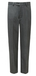 Aspire Grey Flat Front Trousers (30″- 46″)