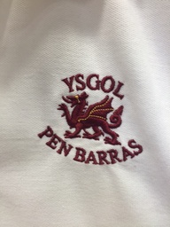 Ysgol Pen Barras Polo Shirt (White)