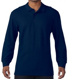 Ysgol Plas Brondyffryn Navy Long sleeve polo shirt - SS24