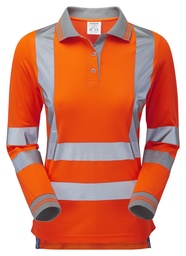PULSAR® Rail Spec Ladies Long Sleeve Polo Shirt