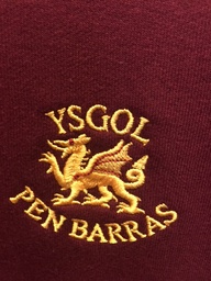 [Ysgol Pen Barras Bookbag] Ysgol Pen Barras Book Bag QD51 (Burgundy) Inc Embroidery