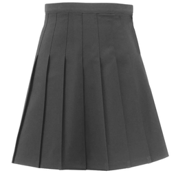 Senior Stitch Down Pleat Skirt - Grey 1EG (£24.34 Inc vat)30"-40"