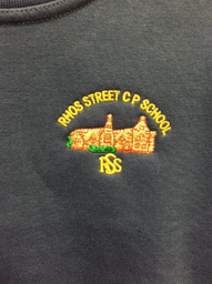 Rhos St CP School Cardigan Small/Medium (Dark Royal) 3SC
