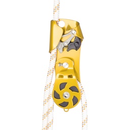 [D431] HURRICANE rope clamp w pulley, alloy 
(D43 - s/steel)