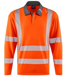 P13-O-LEO Georgeham Leo EcoViz COOLMAX L/S Polo