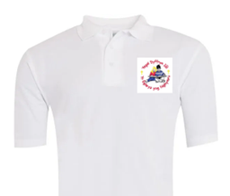 Ysgol Dyffryn Ial Classic Polo up to 13yrs (White/Red)