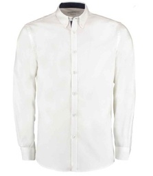 [KK190 Kustom Kit Premium L/S Tailored Oxford Shirt] KK190 Kustom Kit Premium L/S Tailored Oxford Shirt