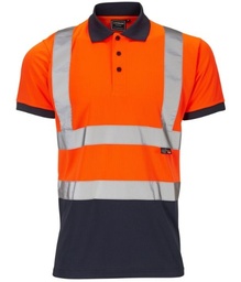 [Supertouch Hi-Vis 2 Tone Polo Shirt] Supertouch Hi-Vis 2 Tone Polo Shirt SHV-30S891-7