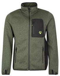 [AT4900 Kudu Plus Melange Zip Sweater Olive] AT4900 Kudu Plus Melange Zip Sweater Olive