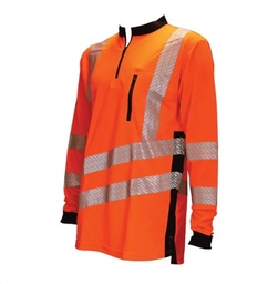 [THHV2010 Long Sleeve T-Shirt Hi-Vis Orange Treehog] THHV2010 Long Sleeve T-Shirt Hi-Vis Orange Treehog