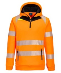 [DX482 Hi-Vis 1/4 Zip Hoodie] DX482 Hi-Vis 1/4 Zip Hoodie